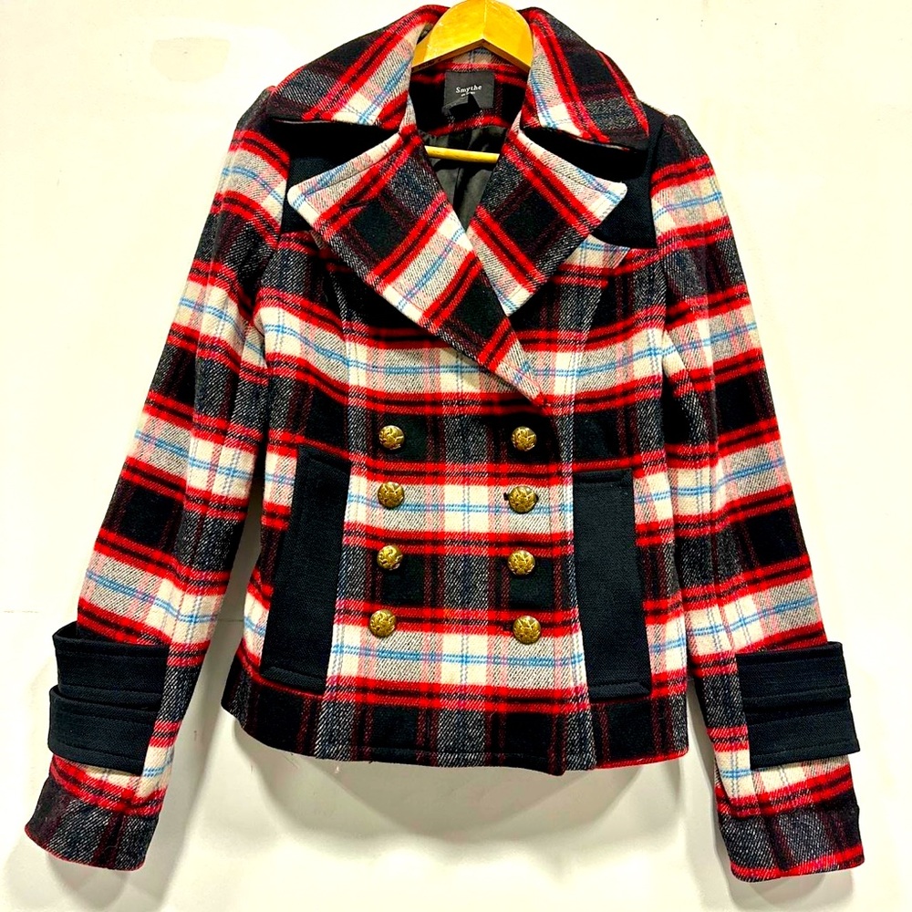 Smythe Les Vestes Classic Double Breasted Peacoat.Women’s size Size 10
